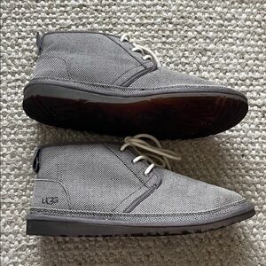 UGG Men's Cozy Gray Chukka Boots Shoes Neumel Size 12 S/N 1117613